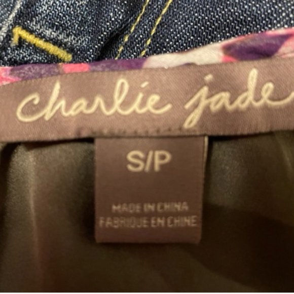 Charlie Jade Silk Maxi Dress Size Small - Picture 6 of 7